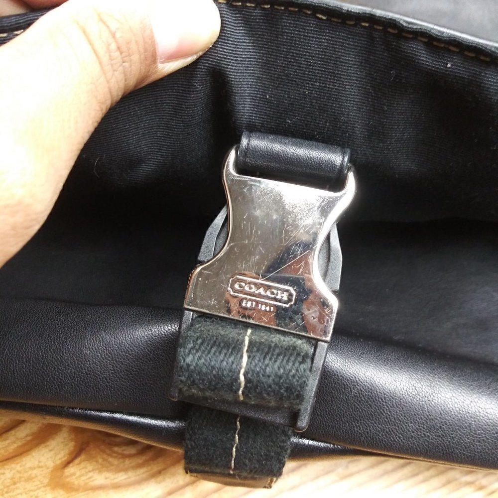 COACH unisex messenger bag crossbody black F70105 - Picture 13 of 14